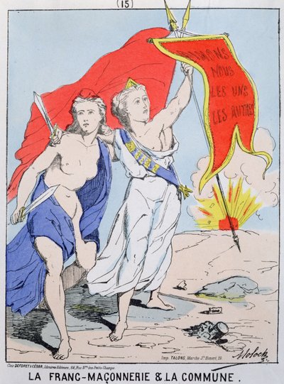 Allegoria della Massoneria e della Comune di Parigi, 1871 da Moloch